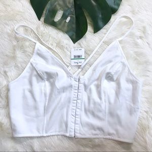 FREE PEOPLE new crop top with criss cross strap